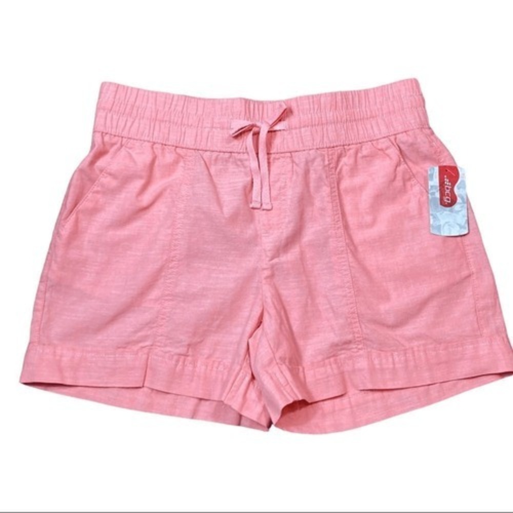 BCG Pink Pull On Tie Waist Shorts, Size S,NWT
